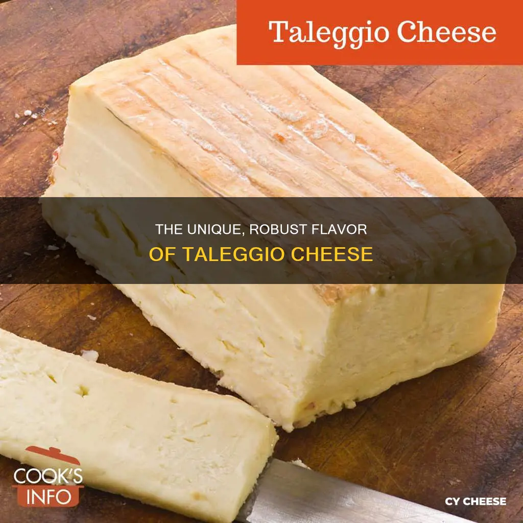 what does taleggio cheese taste like