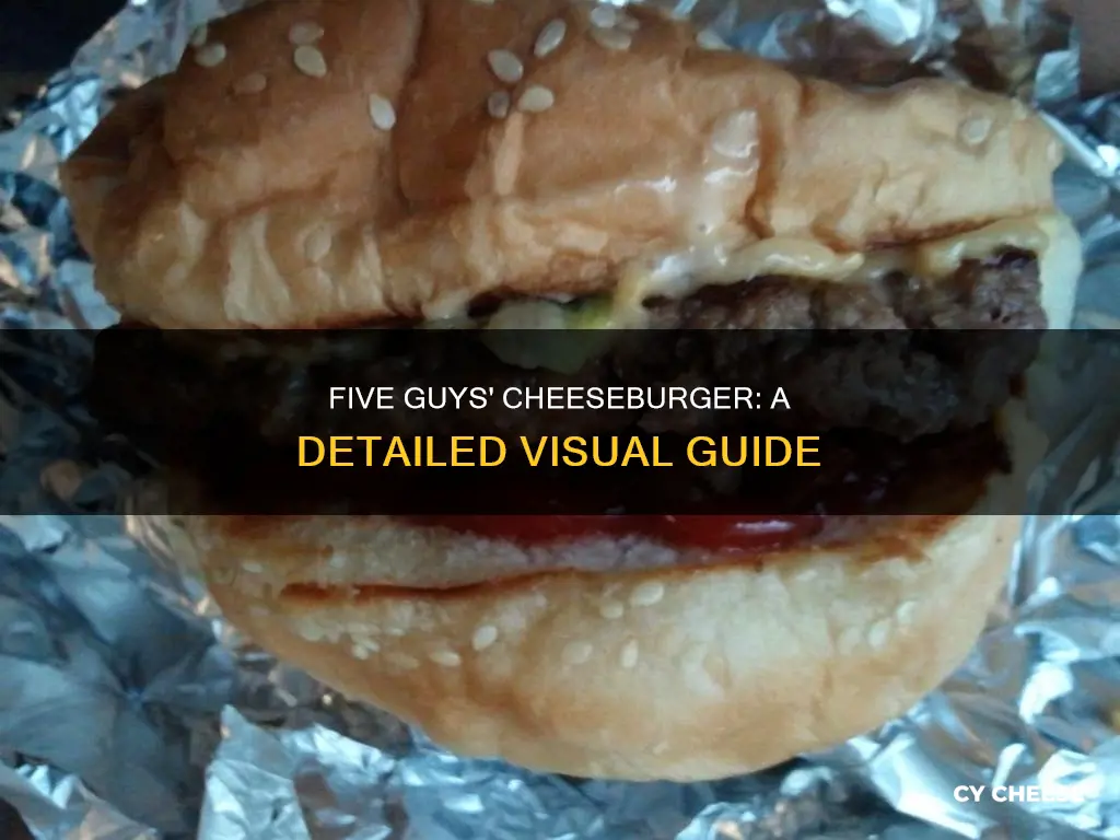 what does the cheese burger look like at five guys