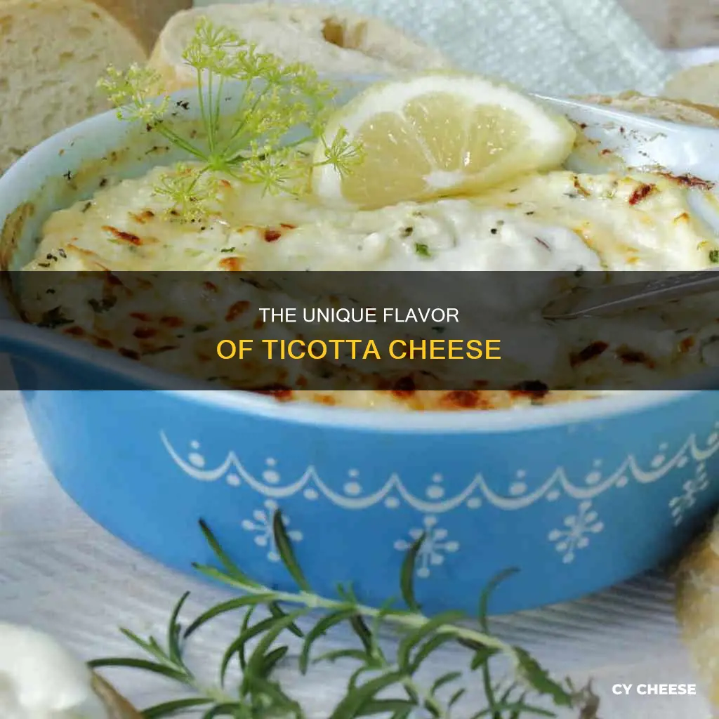 what does ticotta cheese taste like
