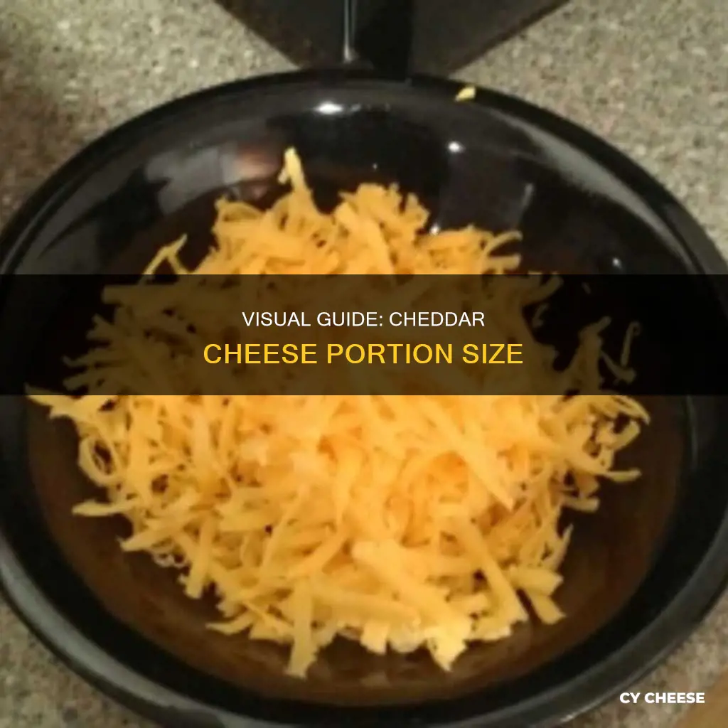 what does two ounces of cheddar cheese look like