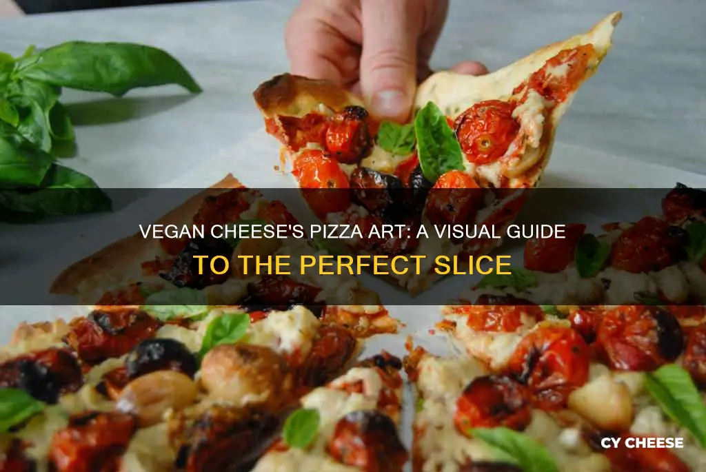 what does vegan cheese look like on pizza