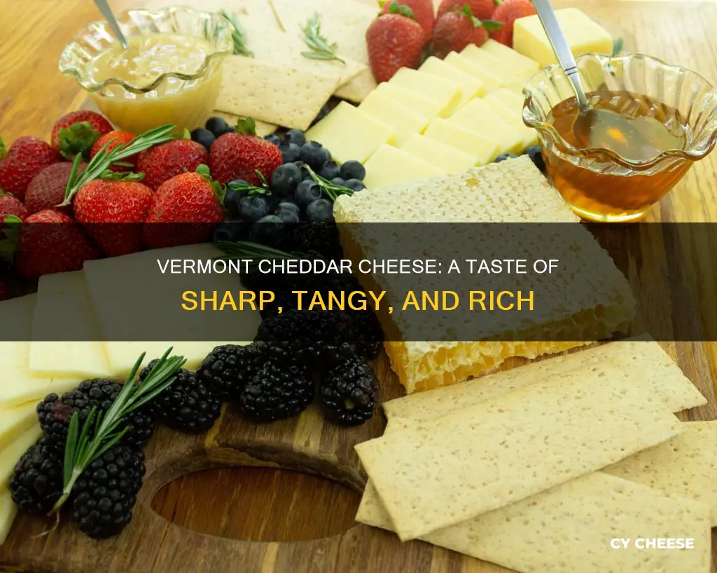 what does vermont cheddar cheese taste like