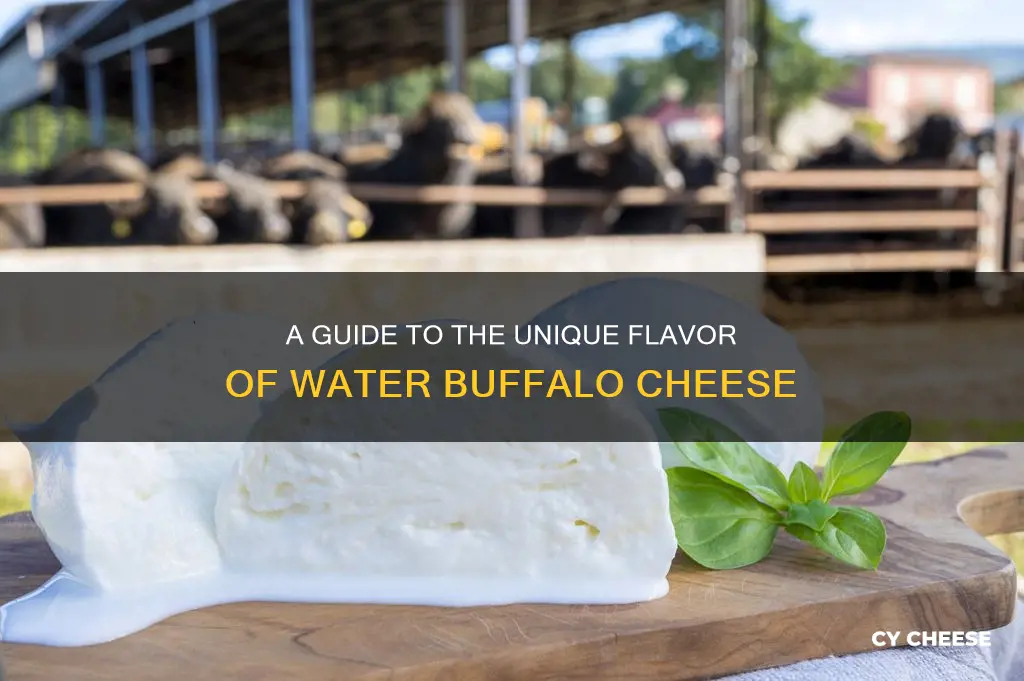 what does water buffalo cheese taste like