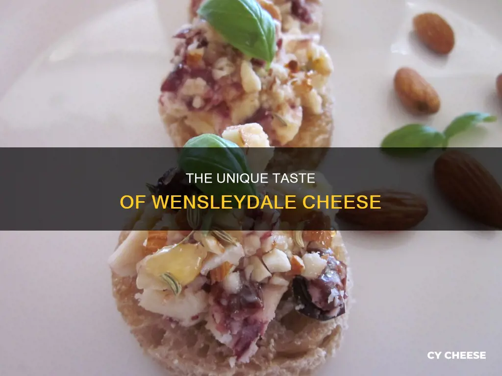 what does wensleydale cheese taste like