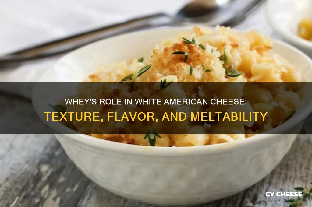 what does whey do in white american cheese