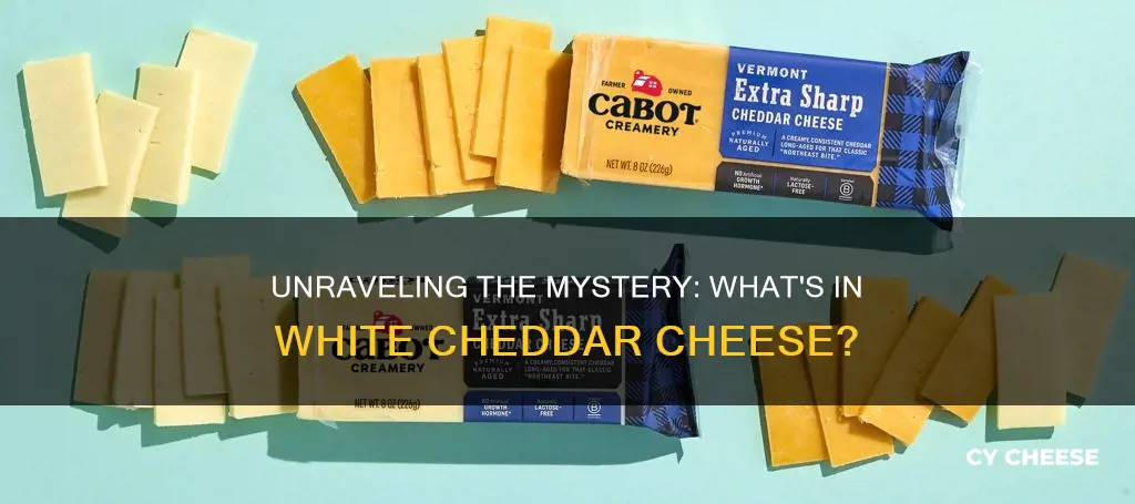 what does white cheddar cheese mean