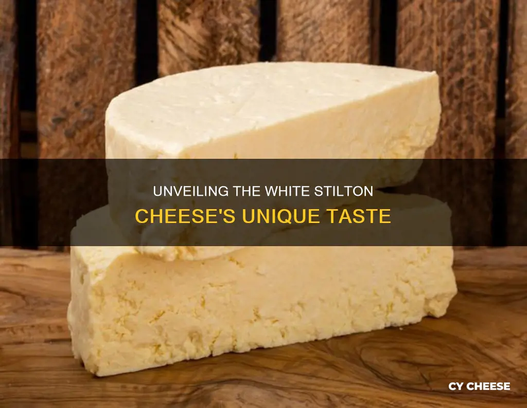 what does white stilton cheese taste like