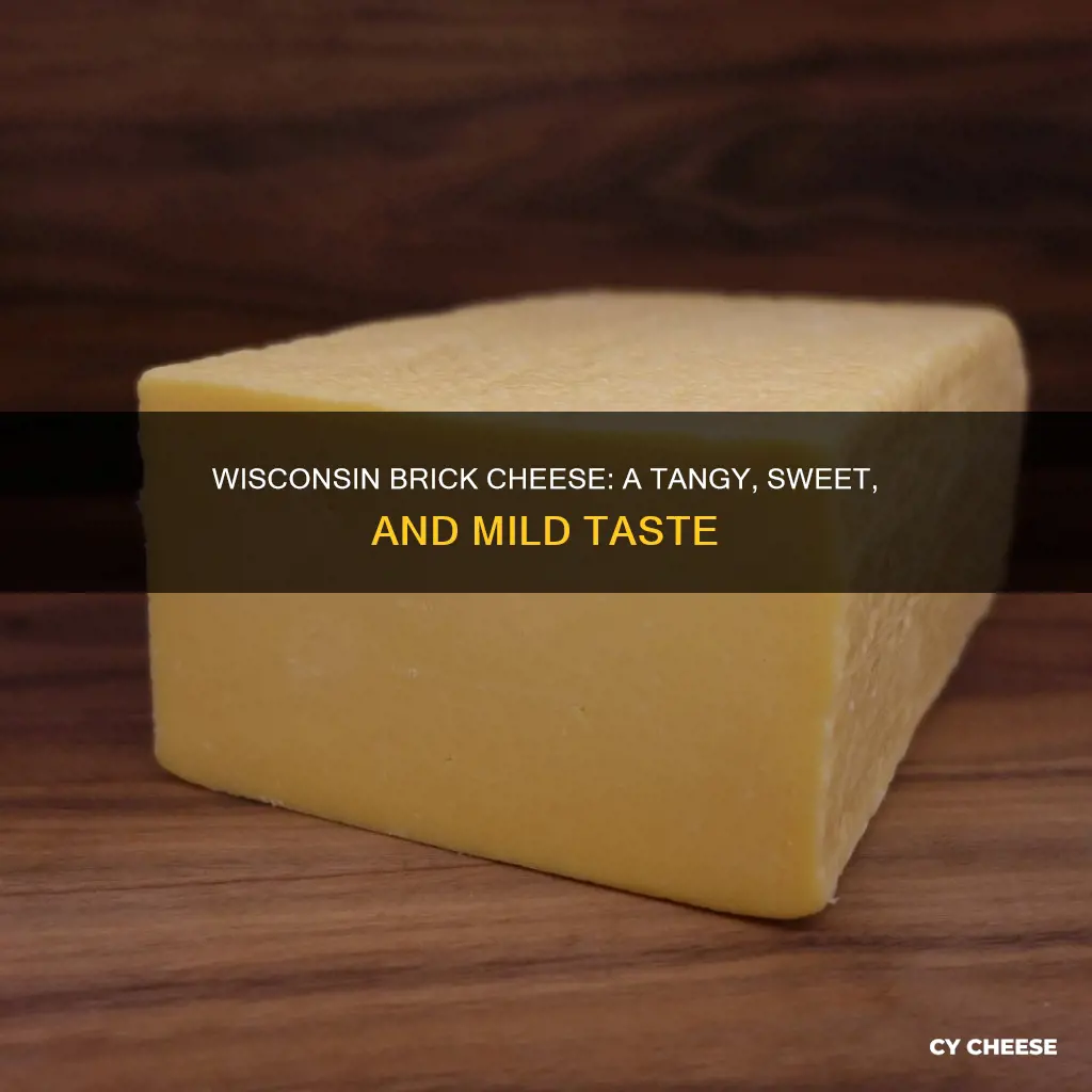 what does wisconsin brick cheese taste like