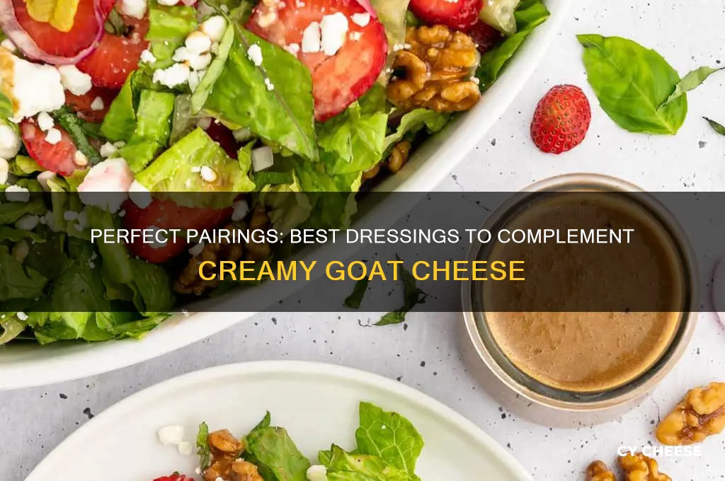 what dressing goes good with goat cheese