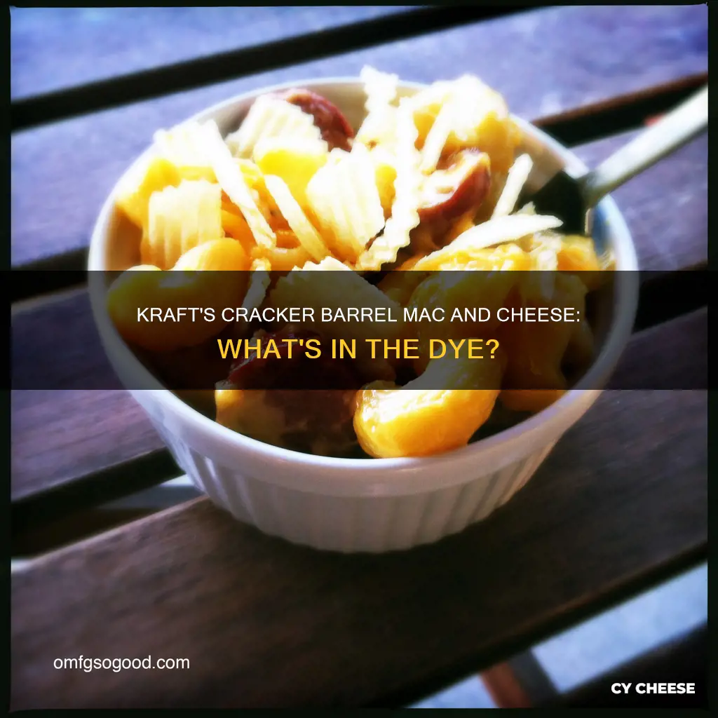 what dye is in kraft cracker barrel macaroni and cheese
