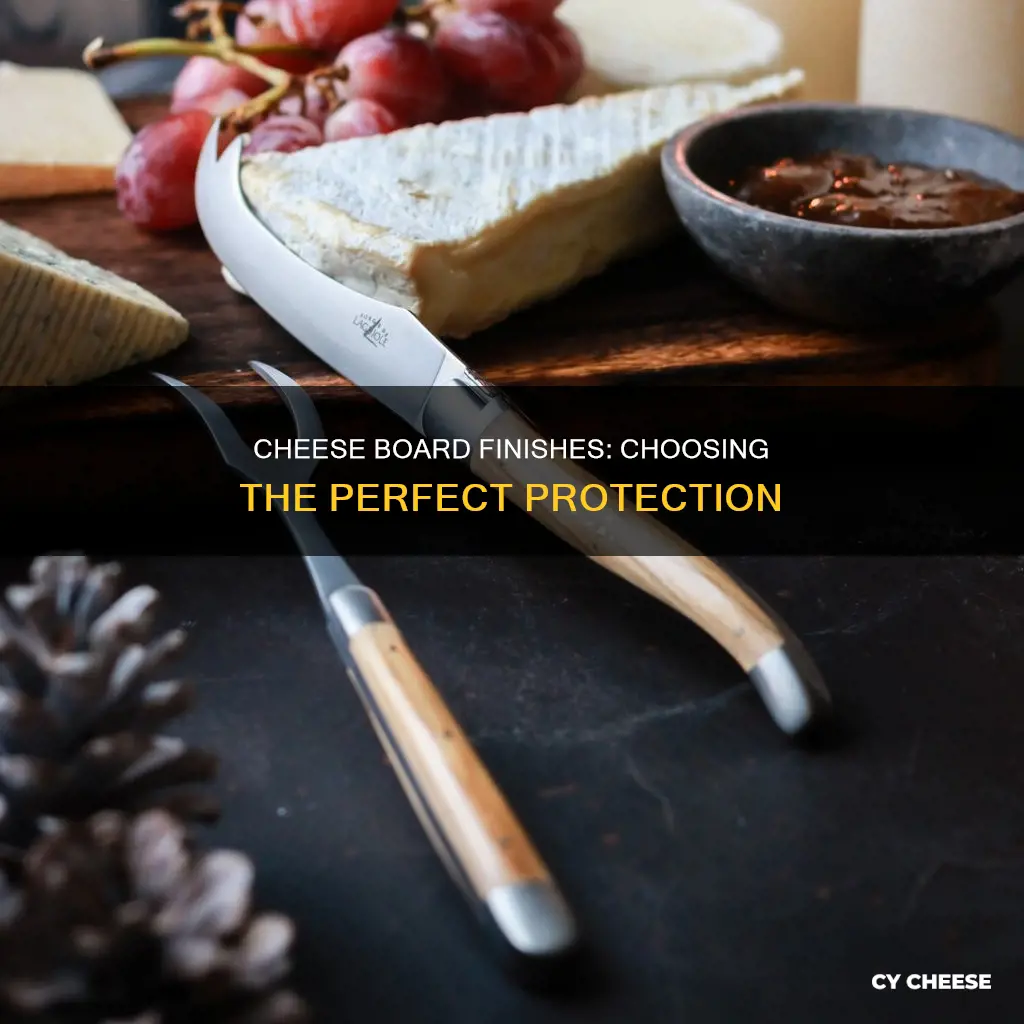 what finish to use on a cheese board