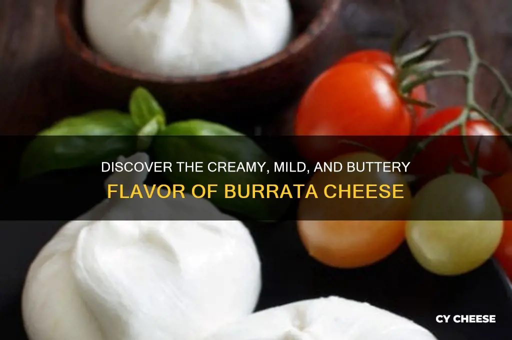 what flavor is burrata cheese