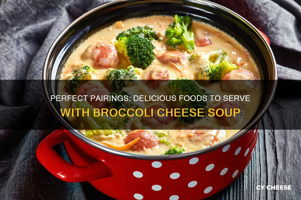 what food goes good with broccoli cheese soup