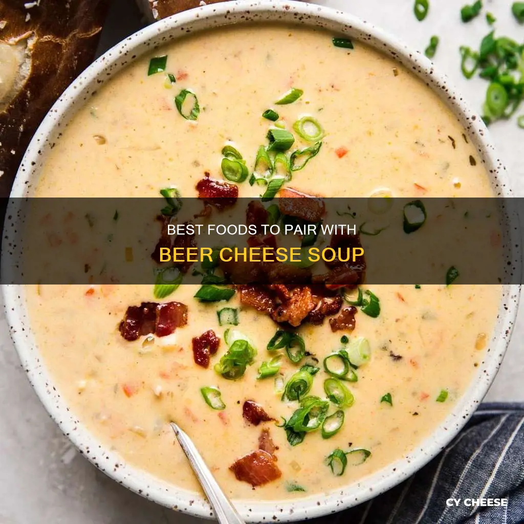 what food goes with beer cheese soup