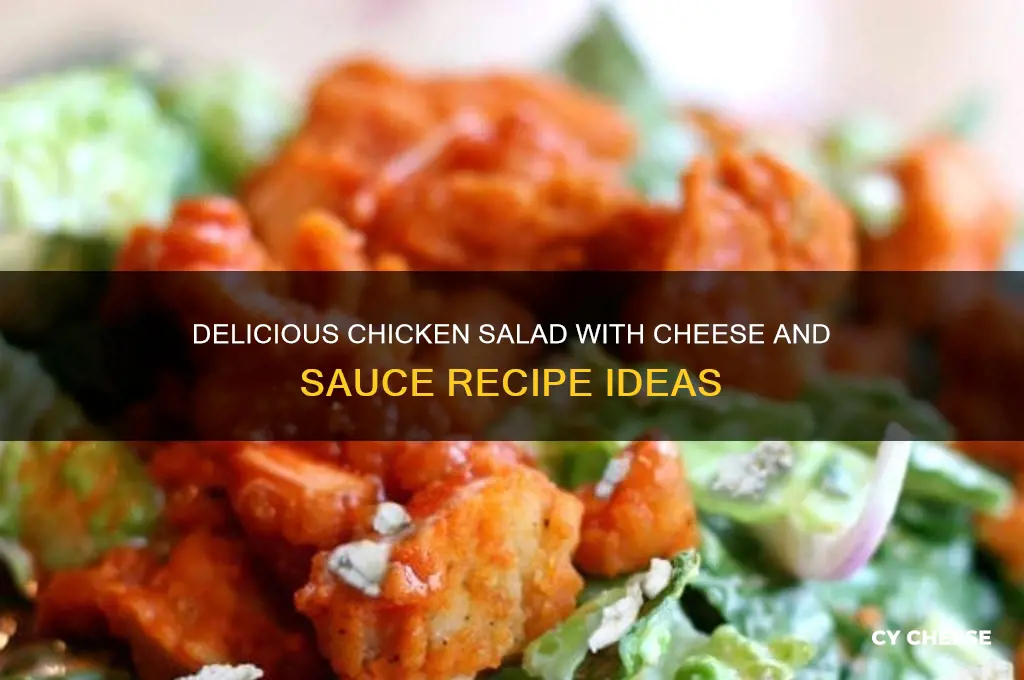 what food has chicken salad cheese and suace