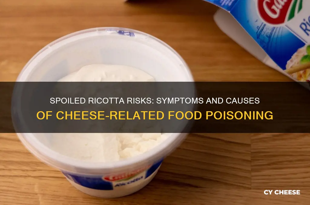 what food poisoning happens from spoiled ricotta cheese