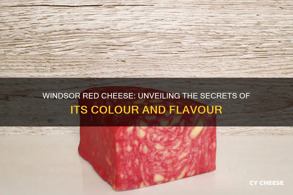 what gives windsor red cheese its colour and flavour