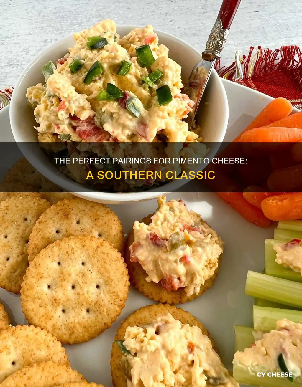 what goes best with pimento cheese