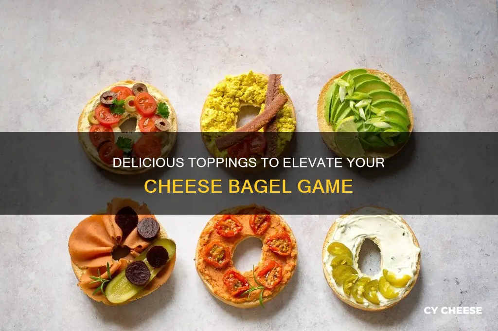 what goes good on a cheese bagel