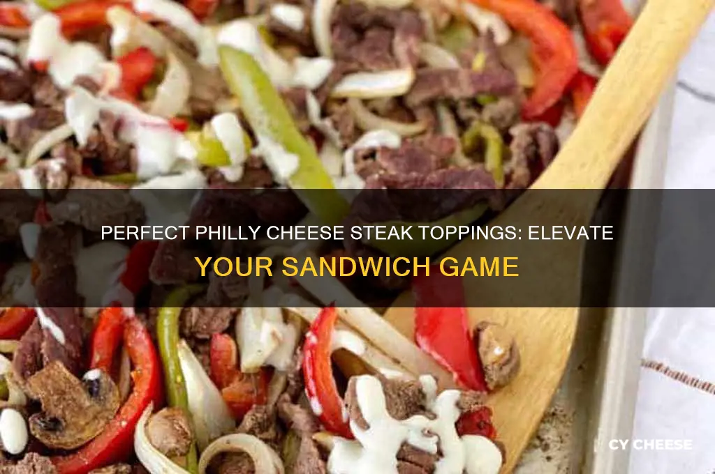 what goes good on a philly cheese steak