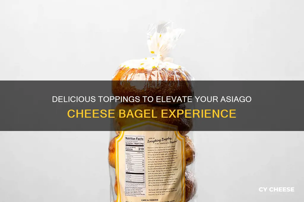what goes good on an asiago cheese bagel