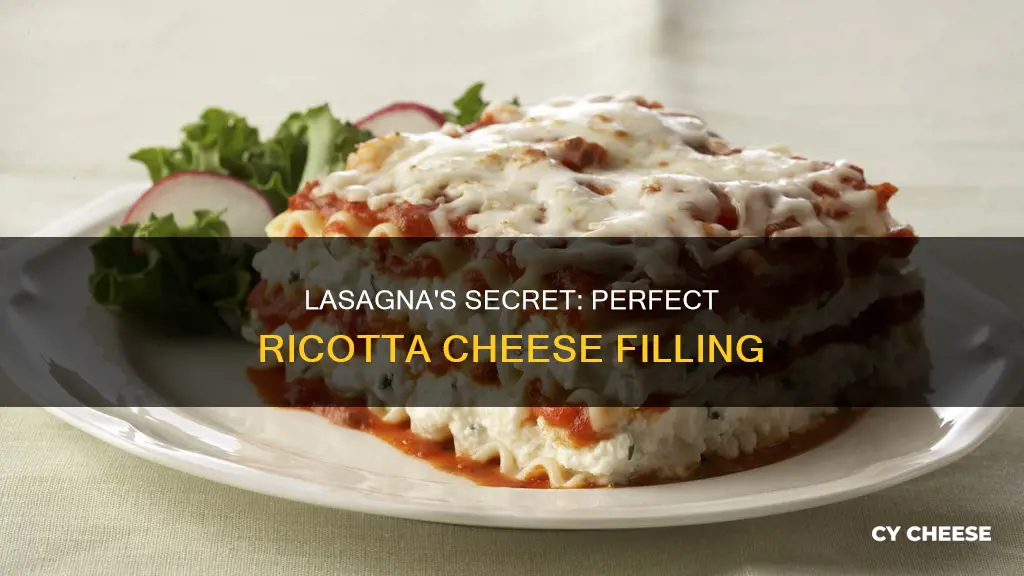 what goes in the ricotta cheese for lasagna