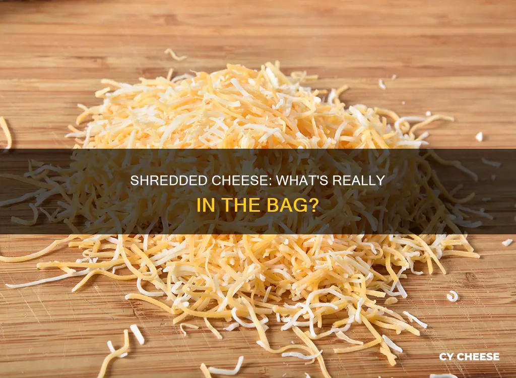 what goes into shredded cheese