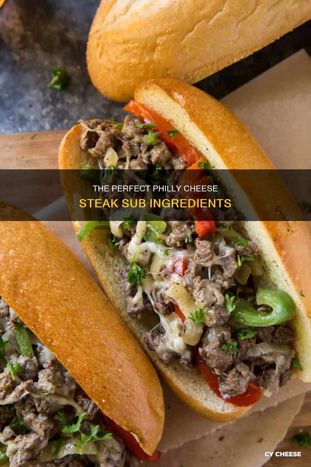 what goes on a philly cheese steak sub