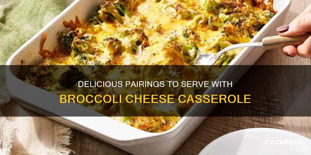 what goes well with broccoli cheese casserole