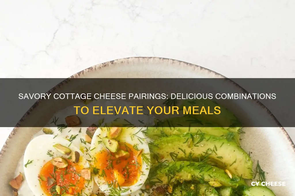 what goes well with cottage cheese savory