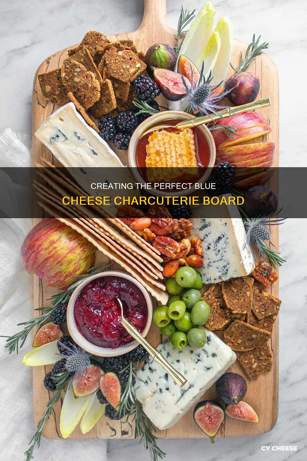 what goes with blue cheese on a charcuterie board