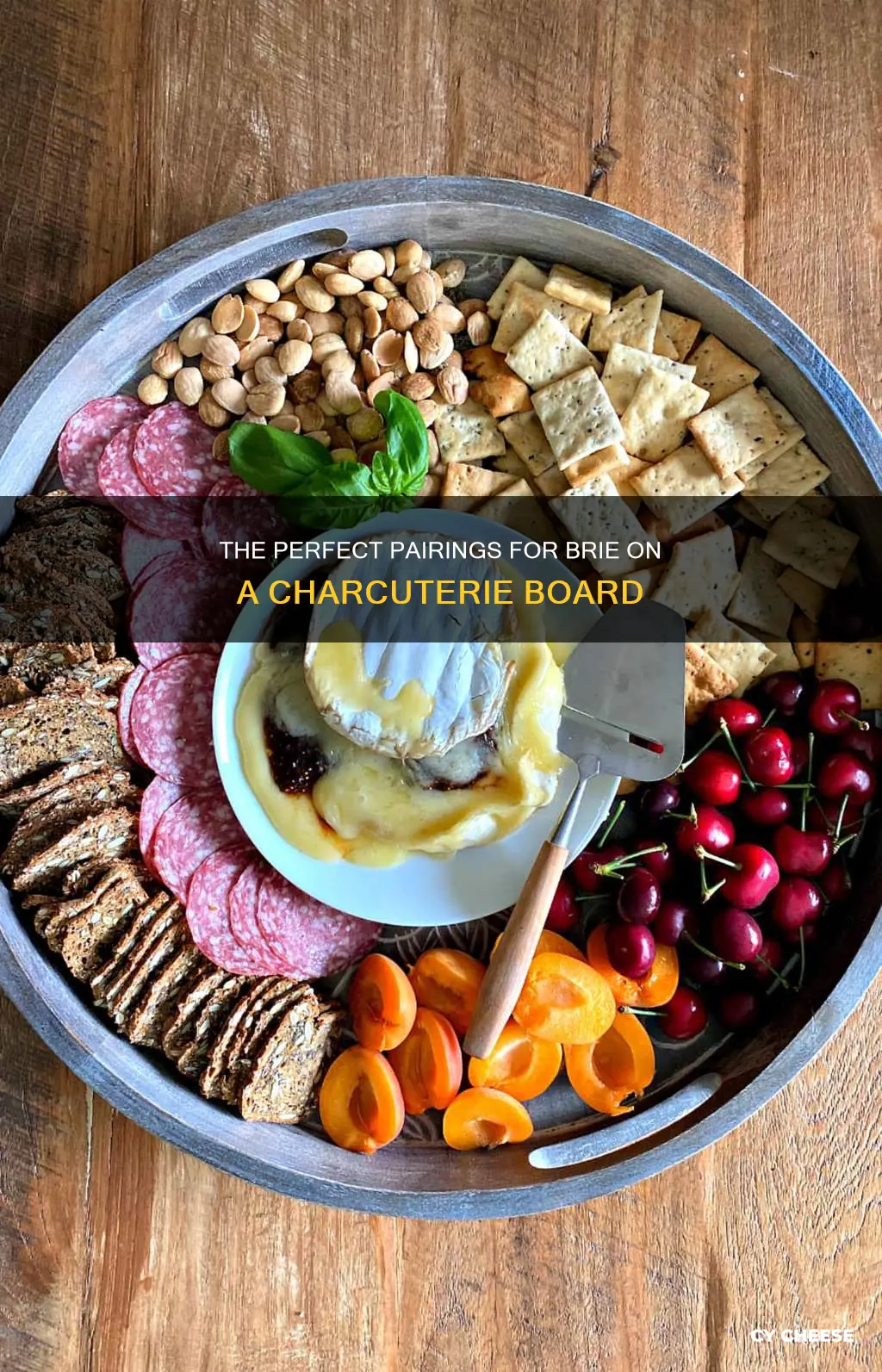 what goes with brie cheese on a charcuterie board