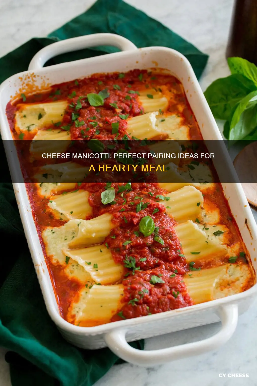 what goes with cheese manicotti