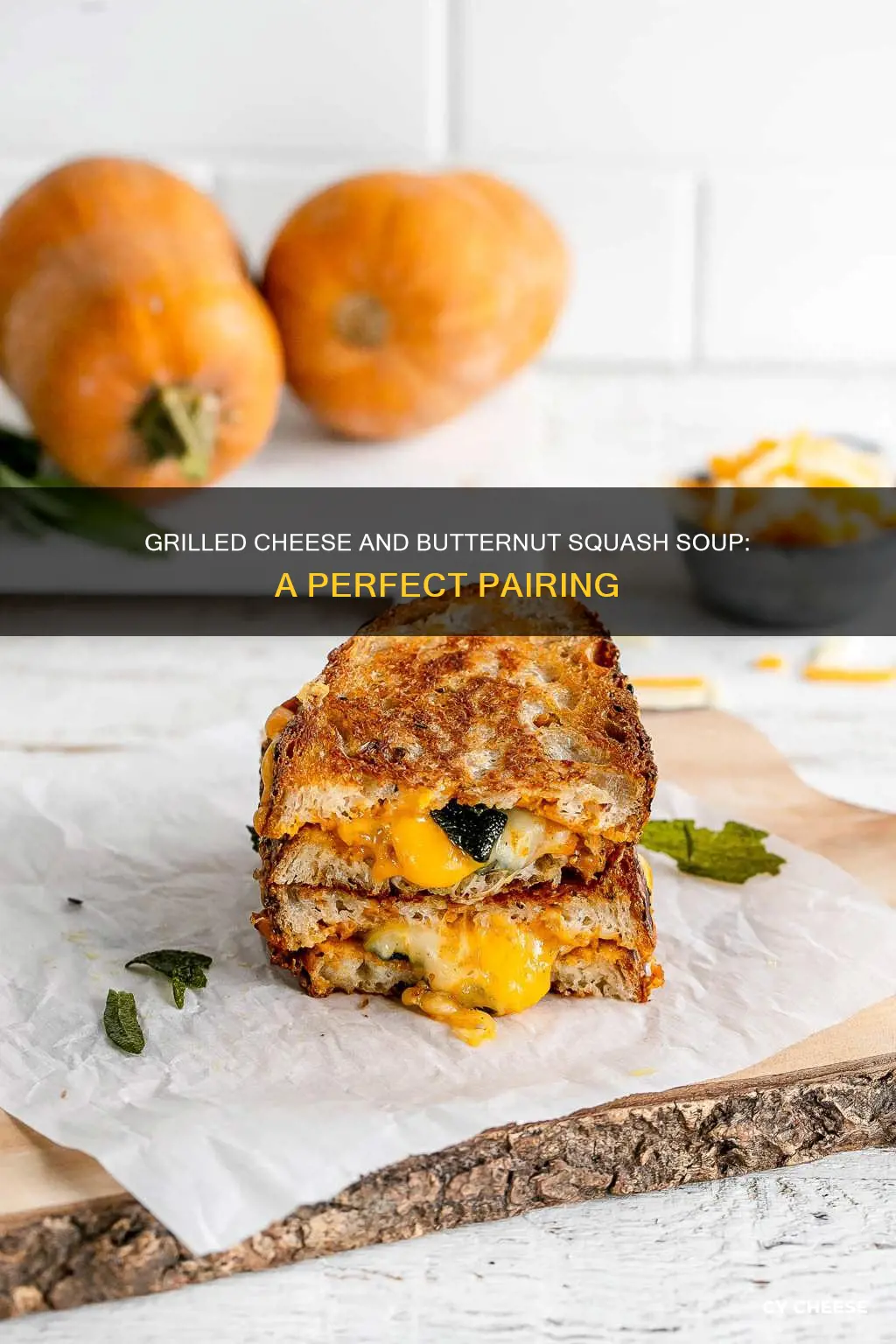 what grilled cheese goes with butternut squash soup