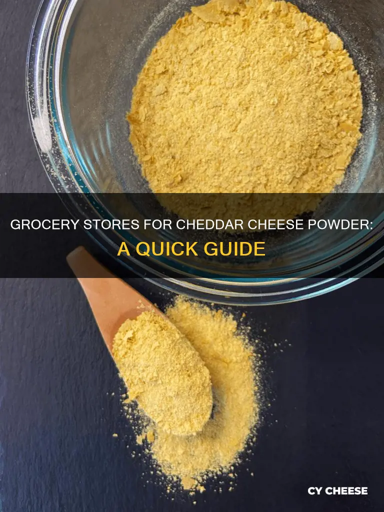 what grocery store sells cheddar cheese powder