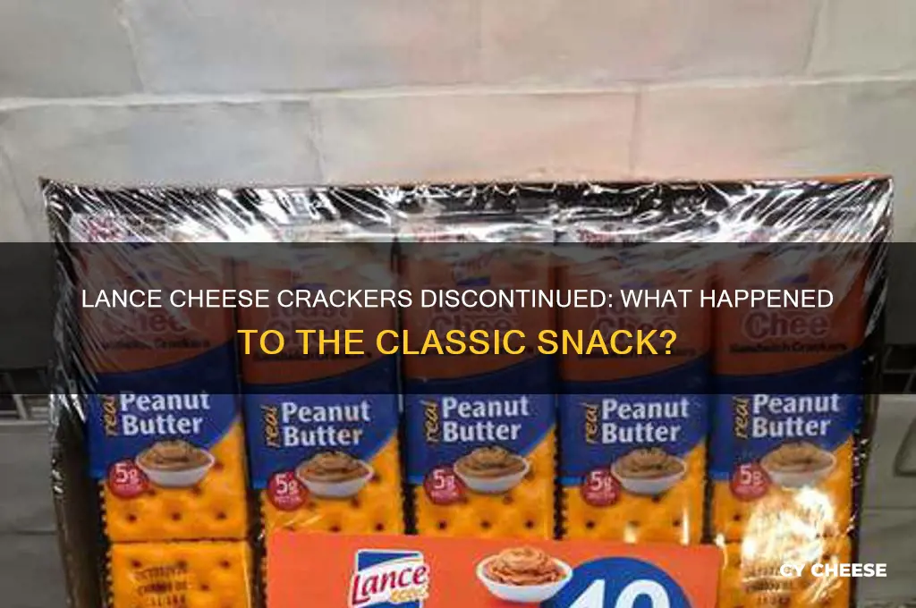 what happened to lance cheese on wheat crackers