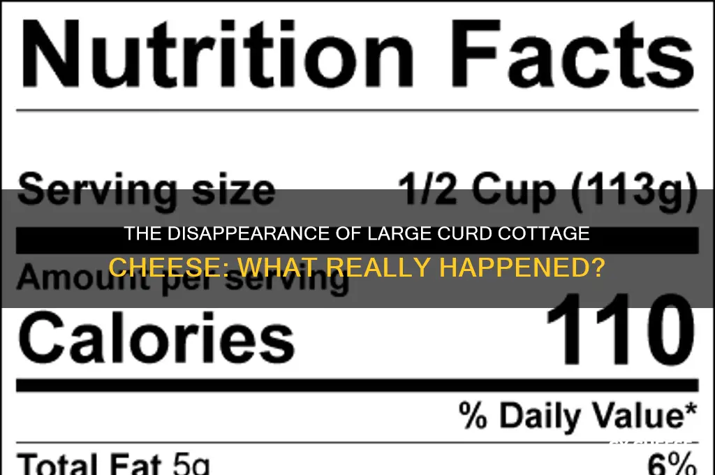 what happened to large curd cottage cheese