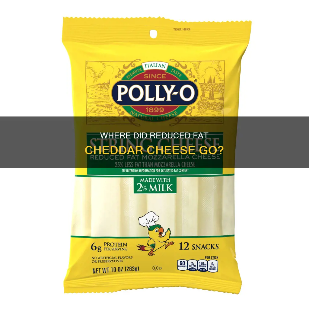 what happened to reduced fat cheddar cheese on store shelves