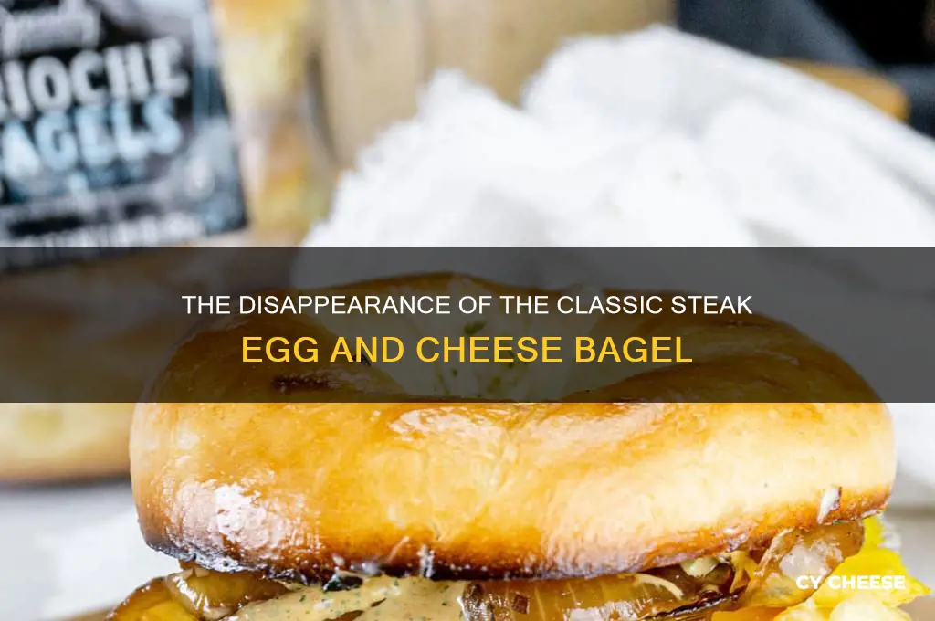 what happened to steak egg and cheese bagel
