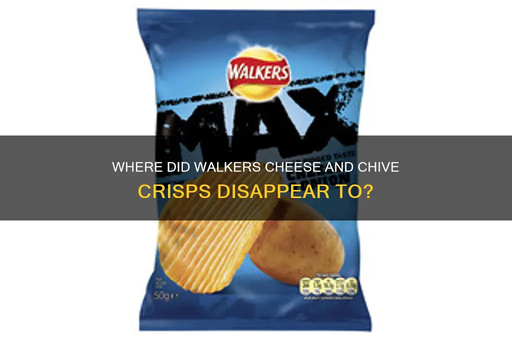 what happened to walkers cheese and chive crisps