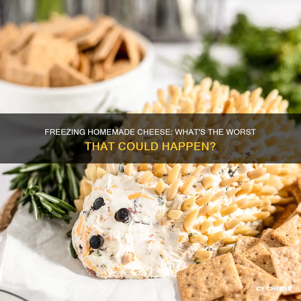 what happens if the cheese i made freezes