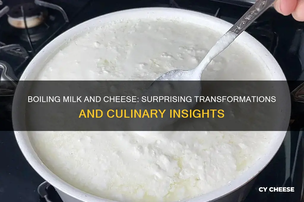what happens when you boil milk and cheese