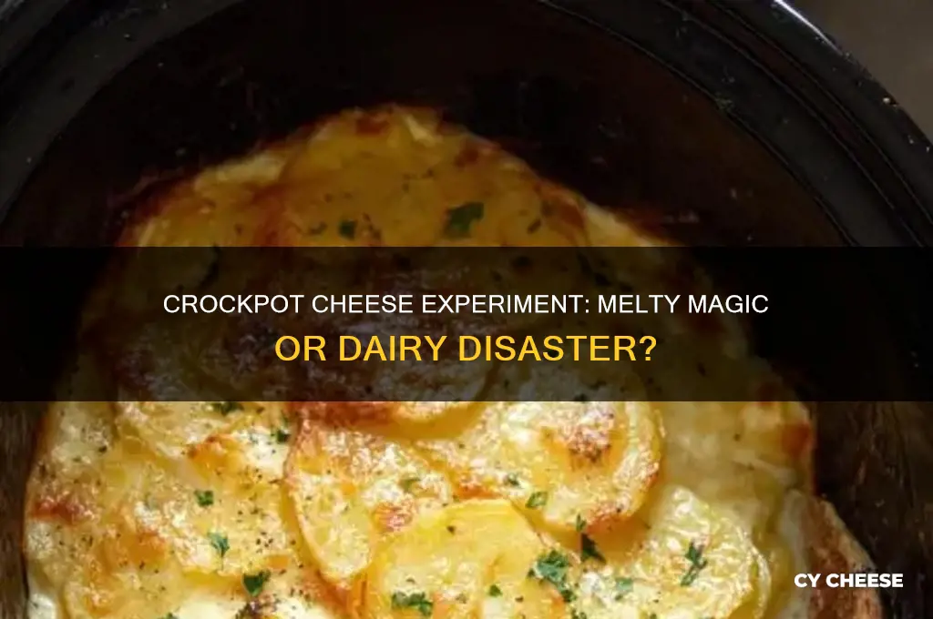 what happens when you leave cheese in the crockpot