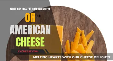 Cheddar vs. American Cheese: Which Has Less Fat?