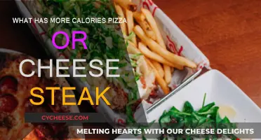 Calorie Comparison: Pizza vs. Cheesesteak