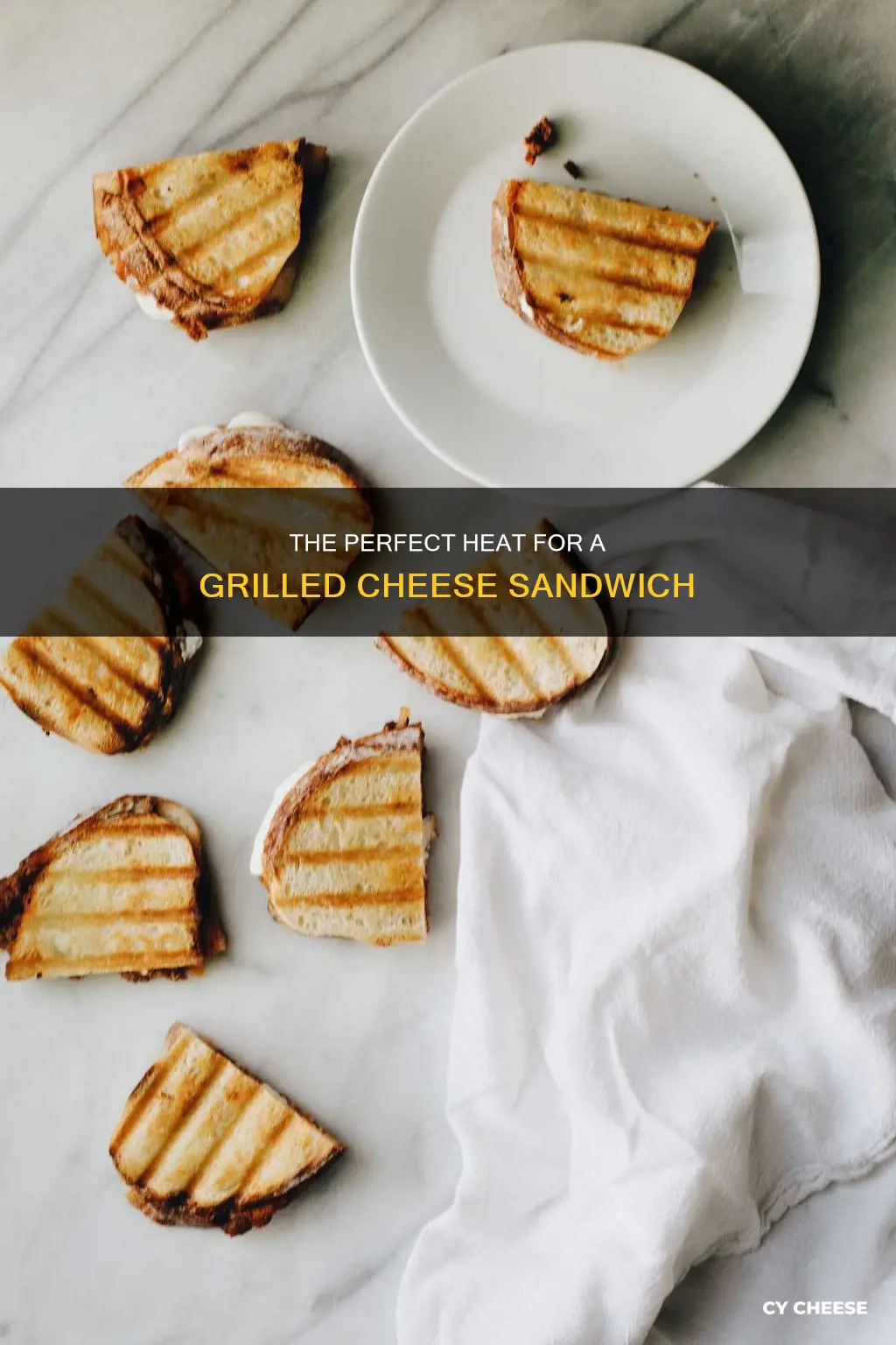what heat for grilled cheese