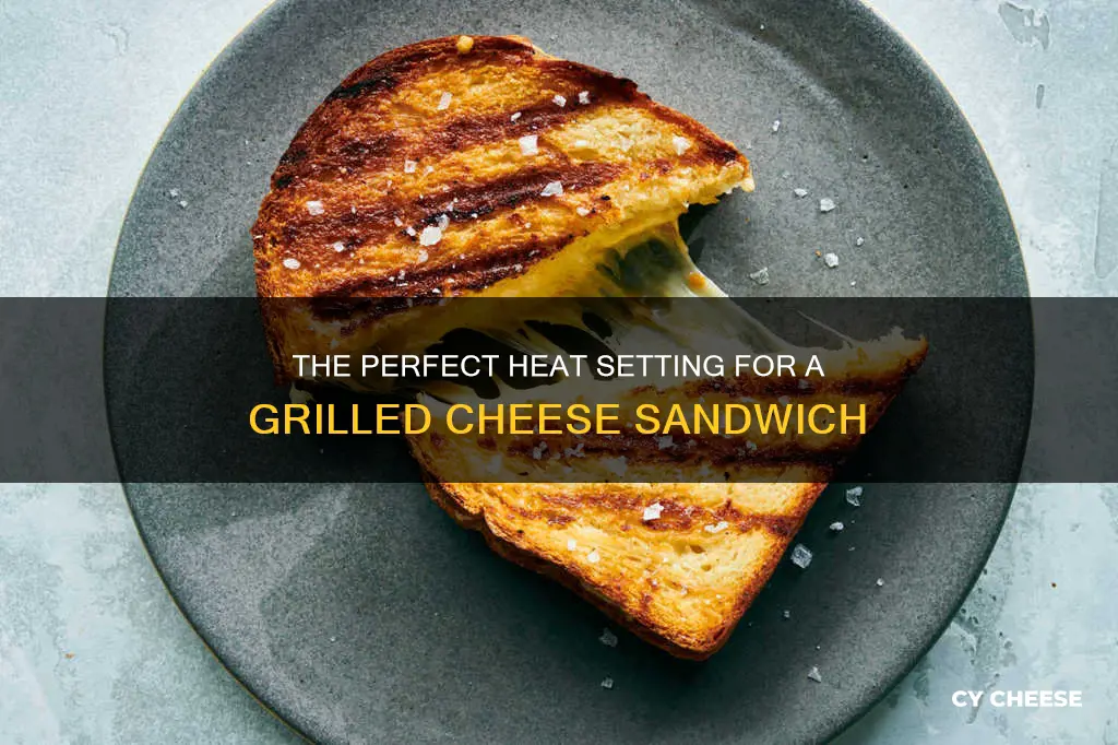 what heat setting for grilled cheese