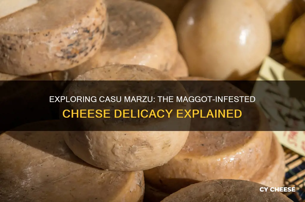 what ia the cheese qith magots in it