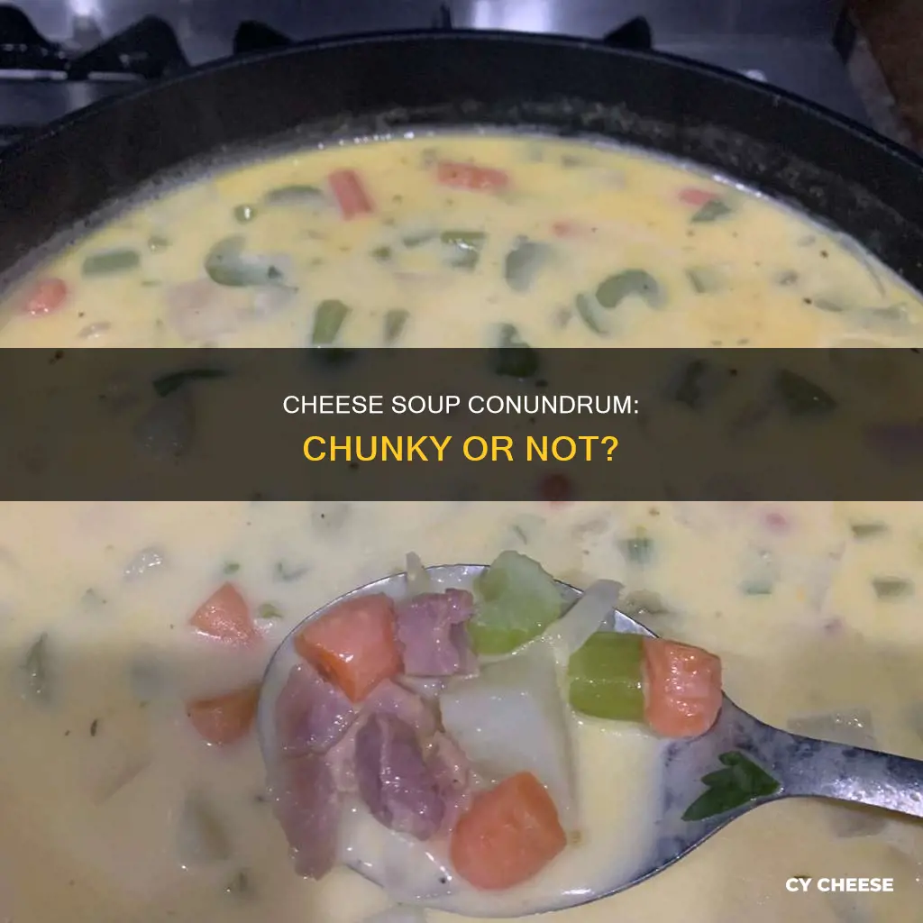 what if cheese soup is kinda chunky