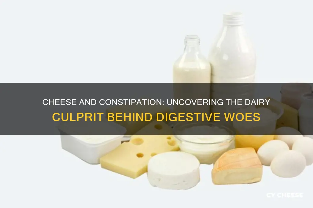 what in cheese causes constipation